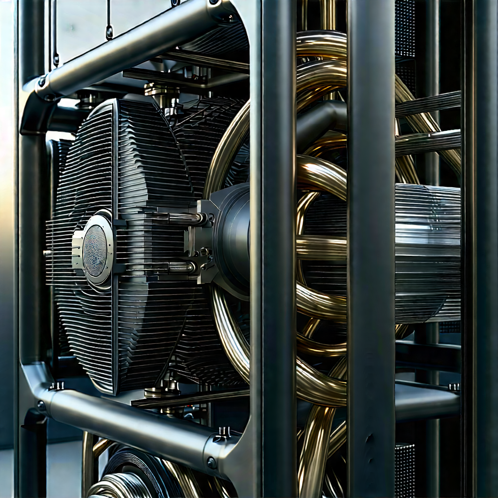 Close-up of cooling system