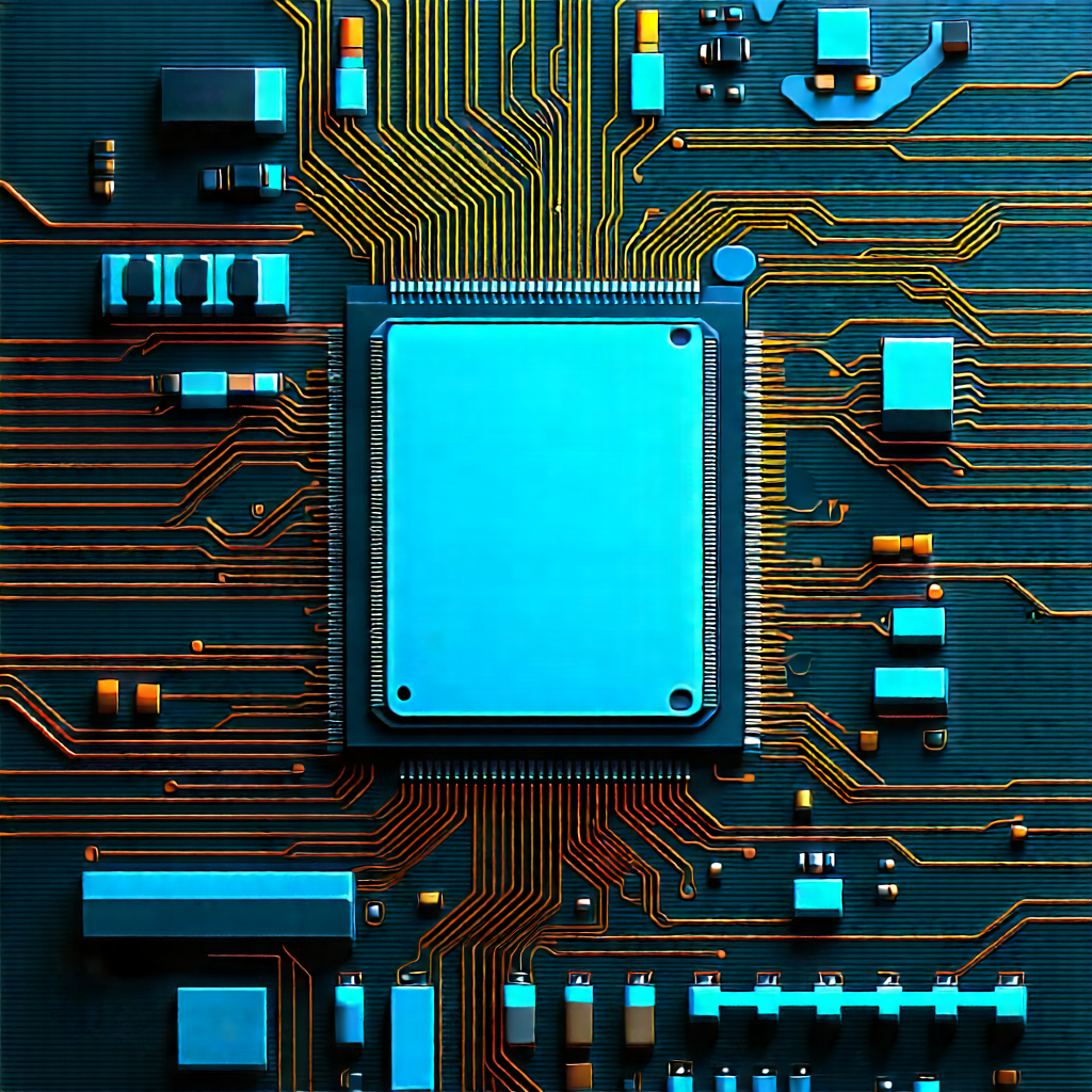 Close-up of electronic circuit