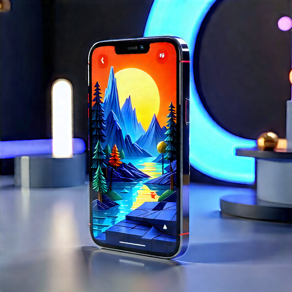 Smartphone With (digital:1.47) Artwork With Cell Phone