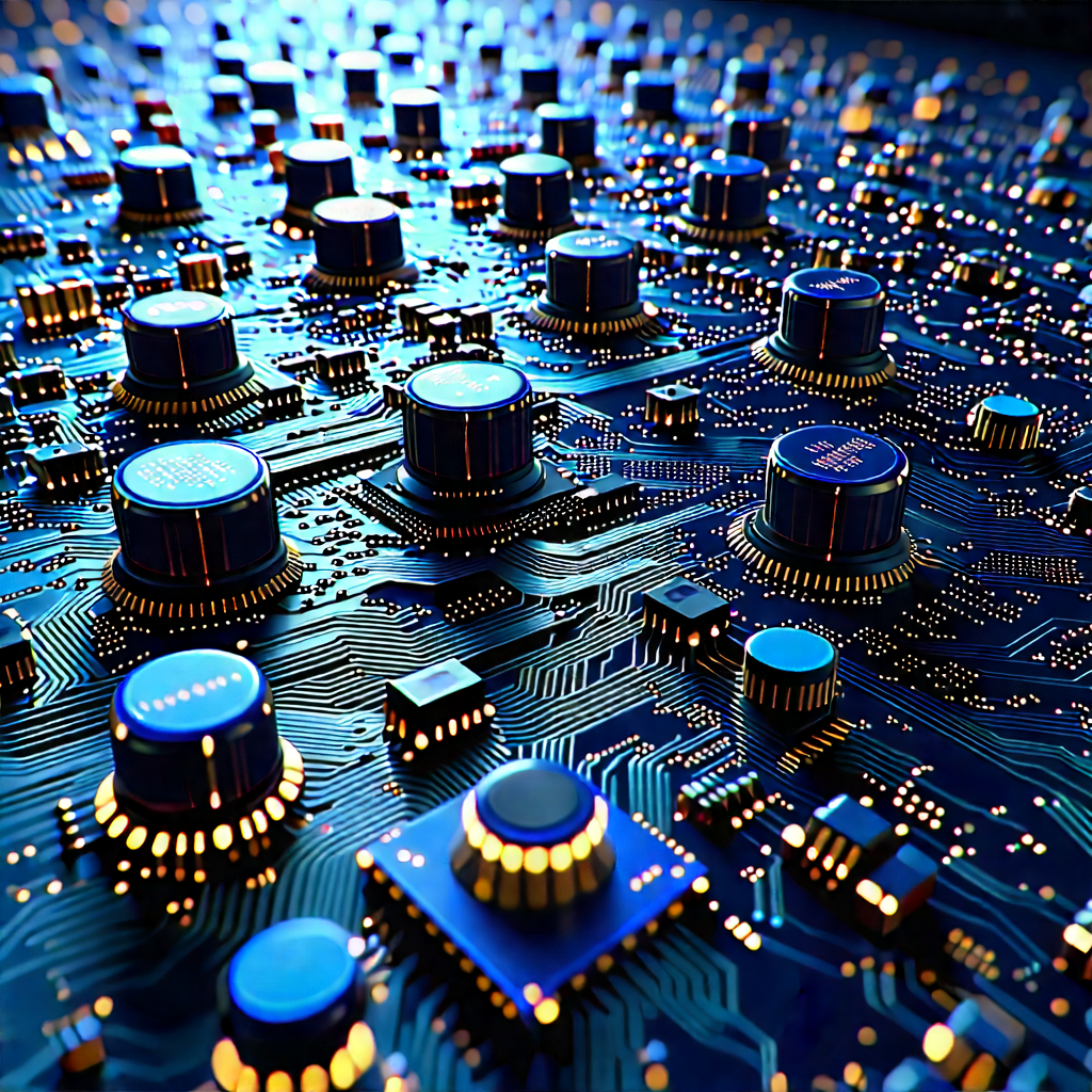 Close-up of sensor array