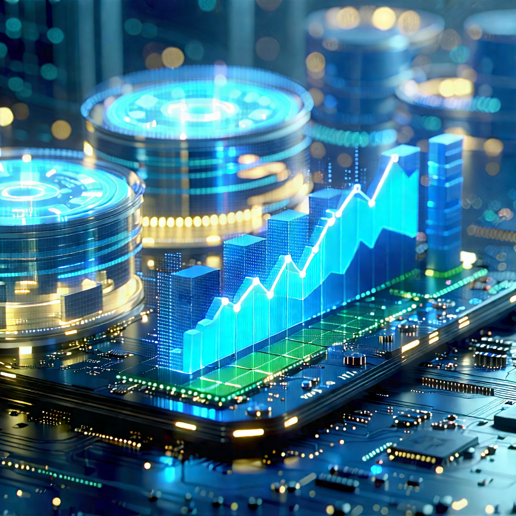 Financial Technology In Manufacturing Facility With Computer Screen