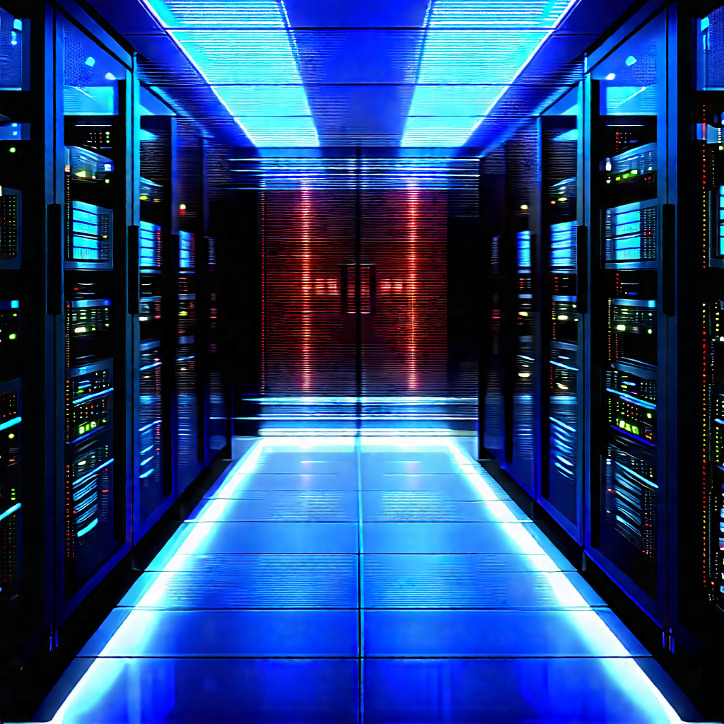 Futuristic server room