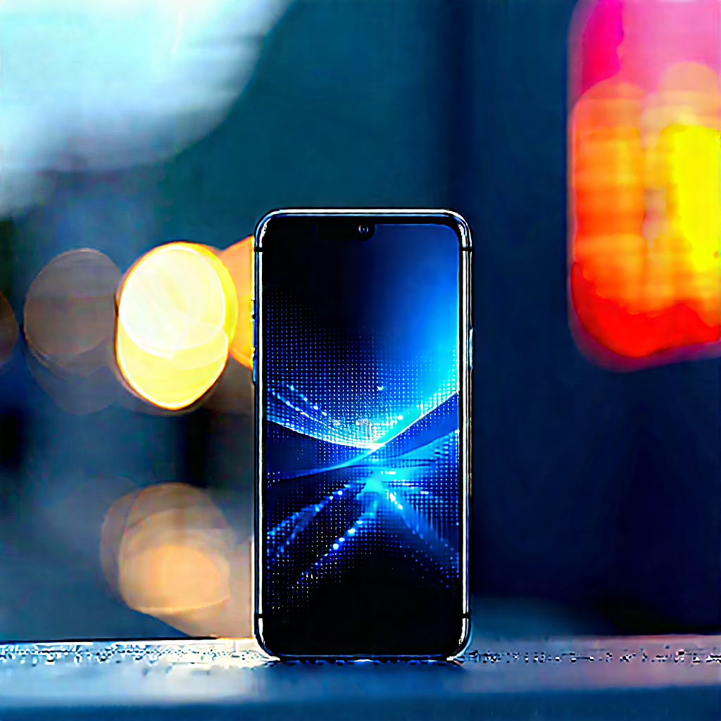 Smartphone With (digital:1.11) Artwork With Cell Phone