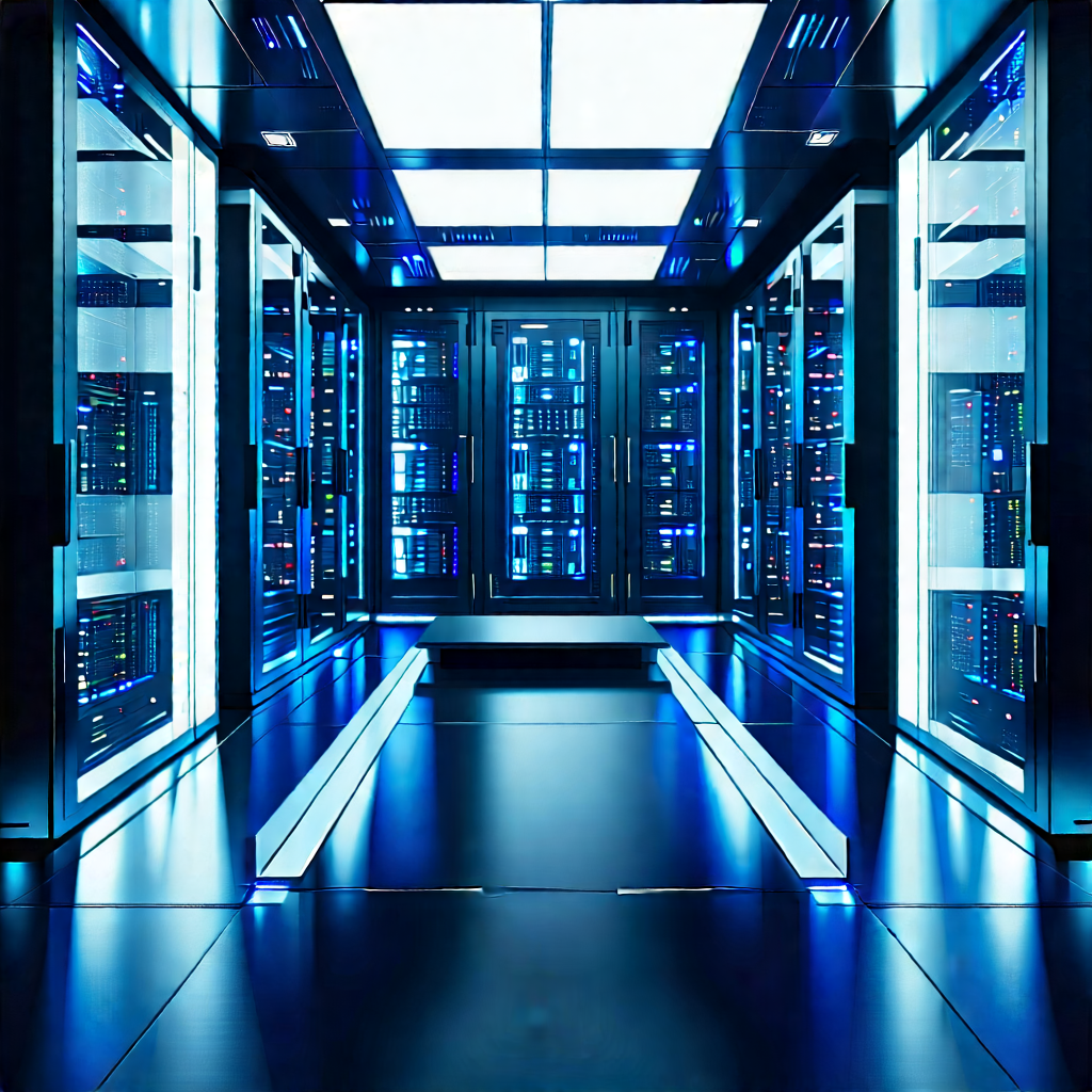 Futuristic server room