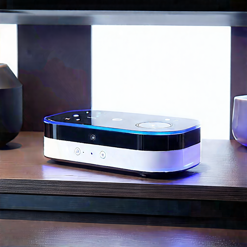 Smart Home Device With (digital:1.27) Artwork With Small, White,