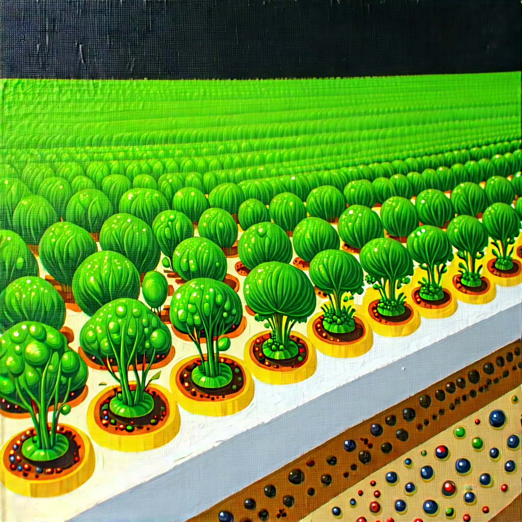Agricultural Technology In Modern Laboratory With Large Field