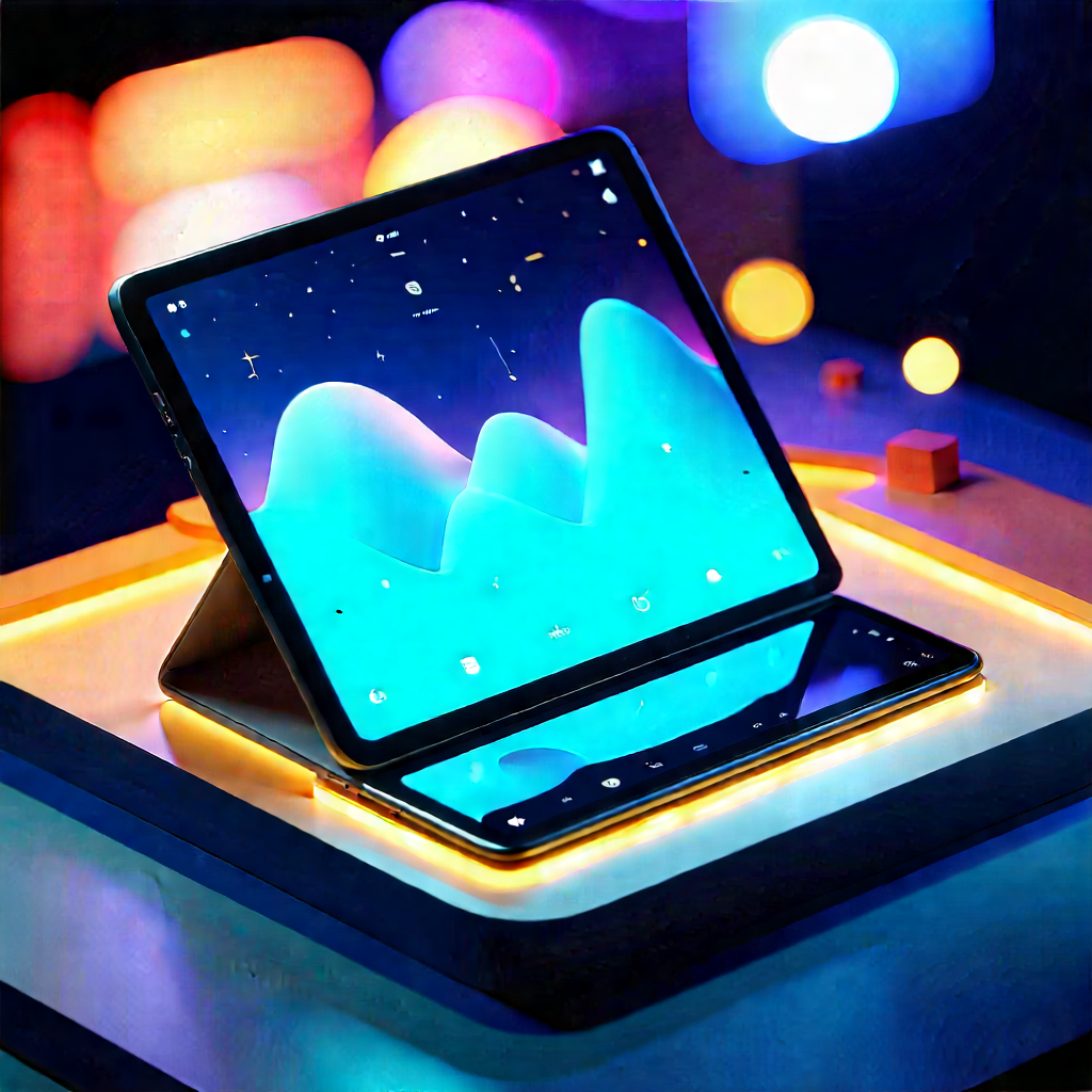Tablet with streaming content
