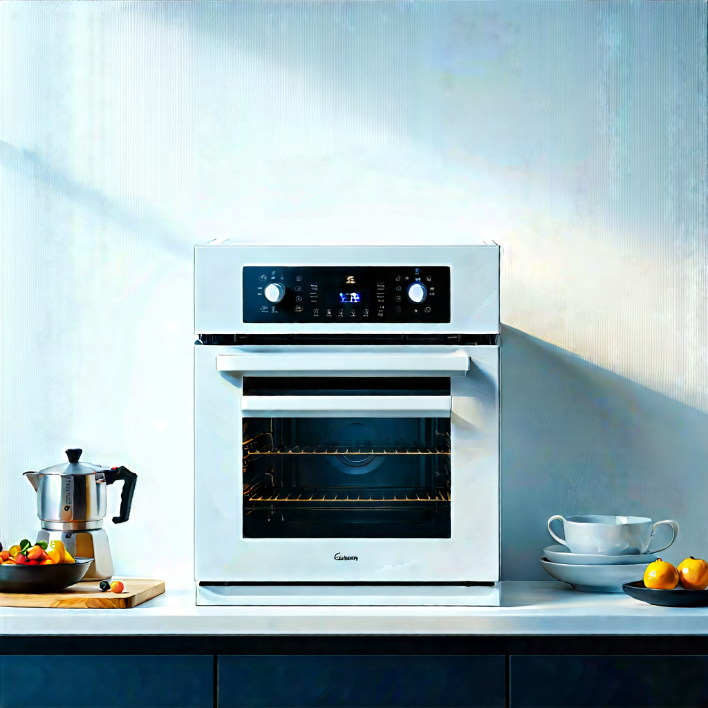 Innovative Smart Appliance (design:1.46) With White Oven