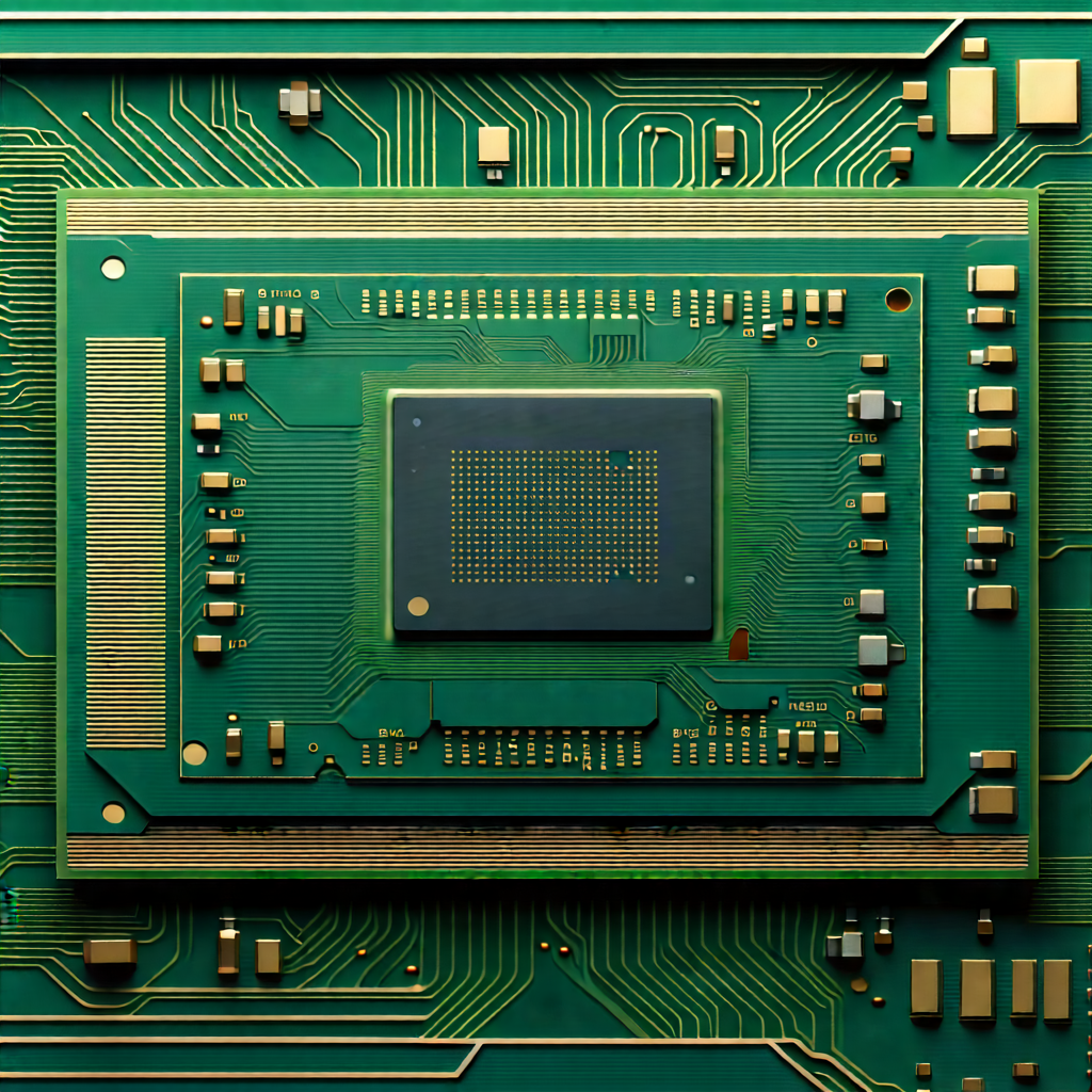 Close-up of microprocessor