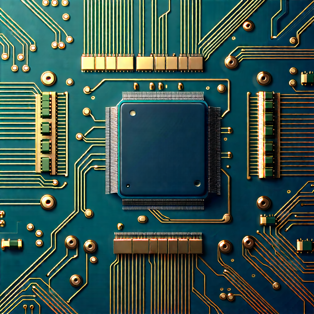 Close-up of electronic circuit