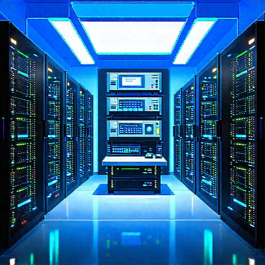 Futuristic server room