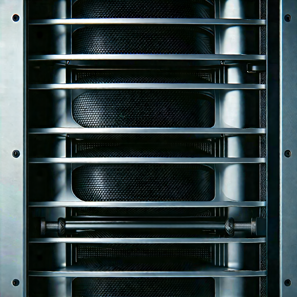 Close-up of cooling system