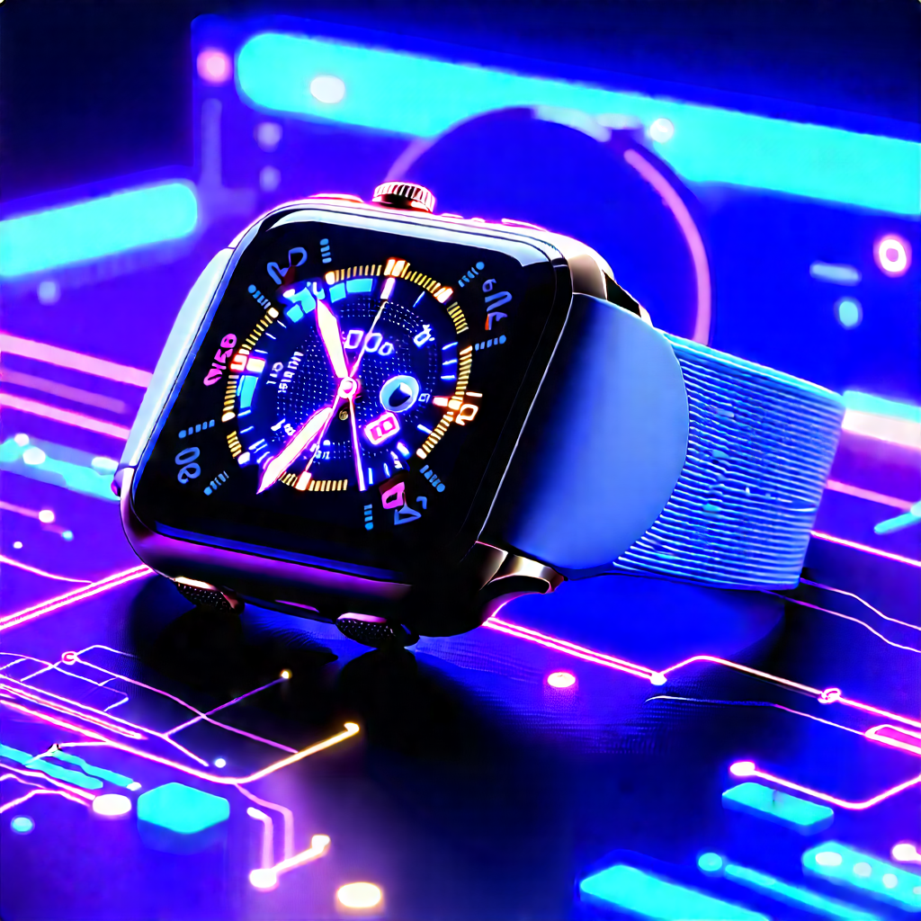Smart watch with digital artwork