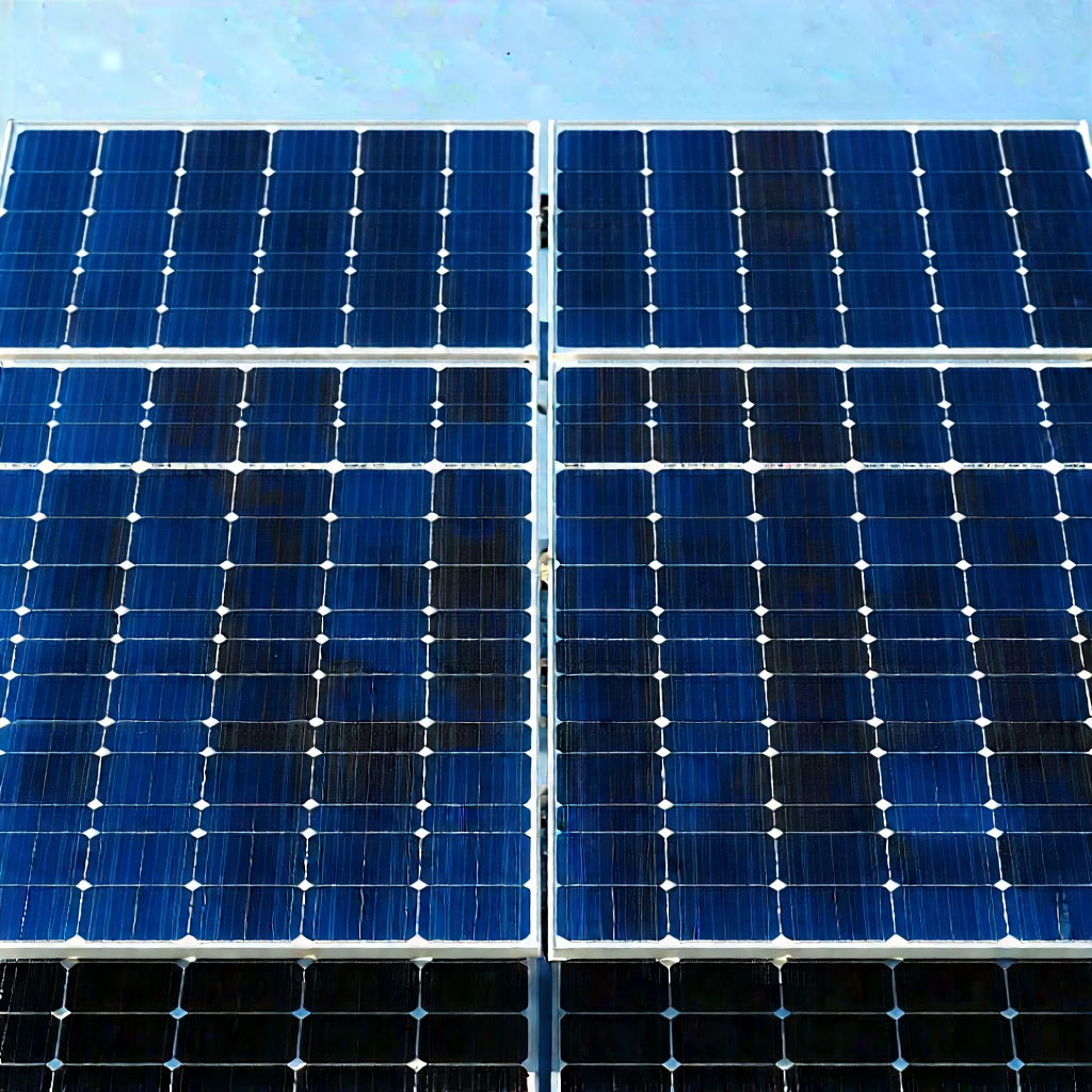 Solar panel with laser scanning