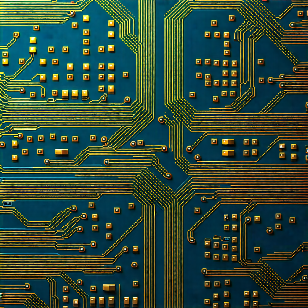 Close-up of electronic circuit