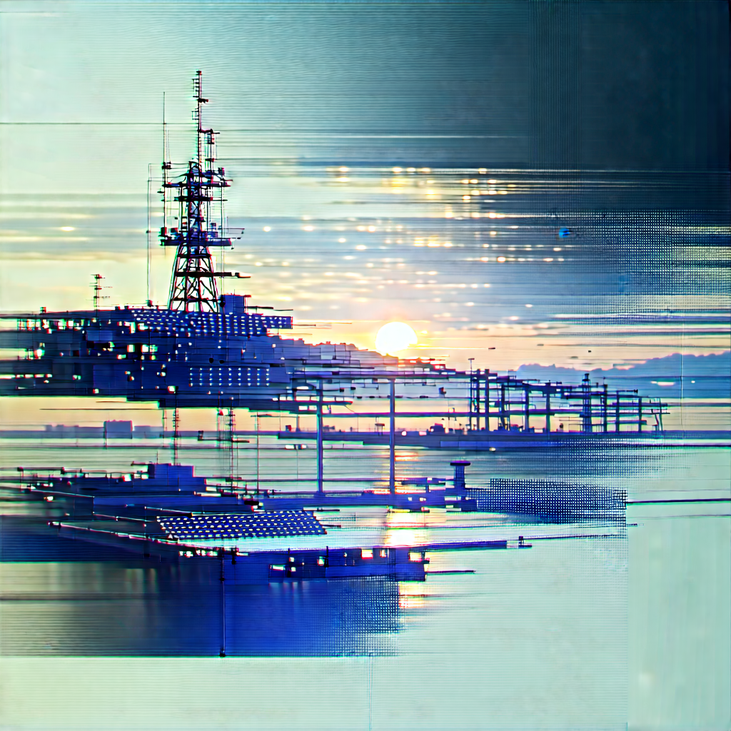 Innovative Renewable Energy (design:1.49) With Large Ship