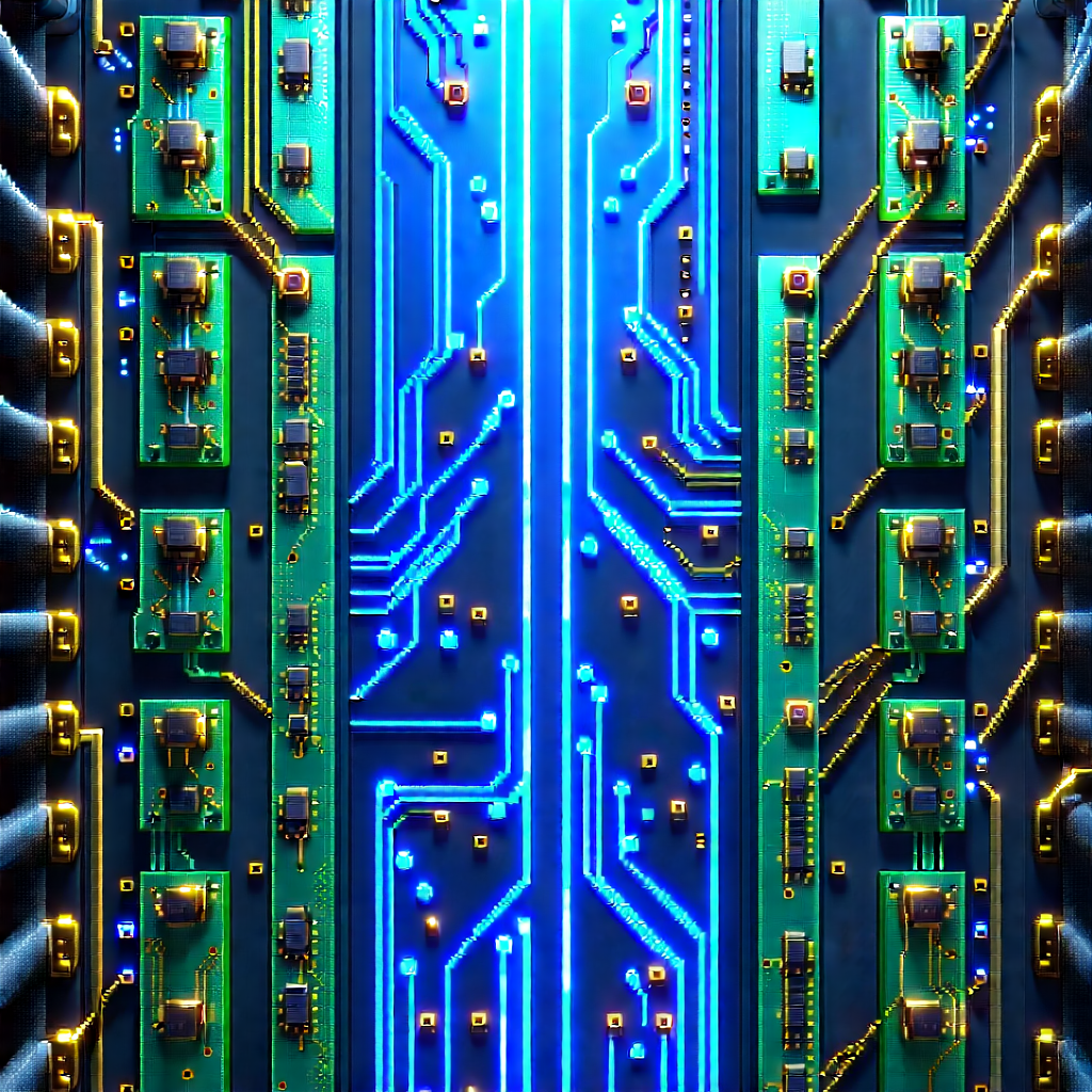 Close-up of sensor array