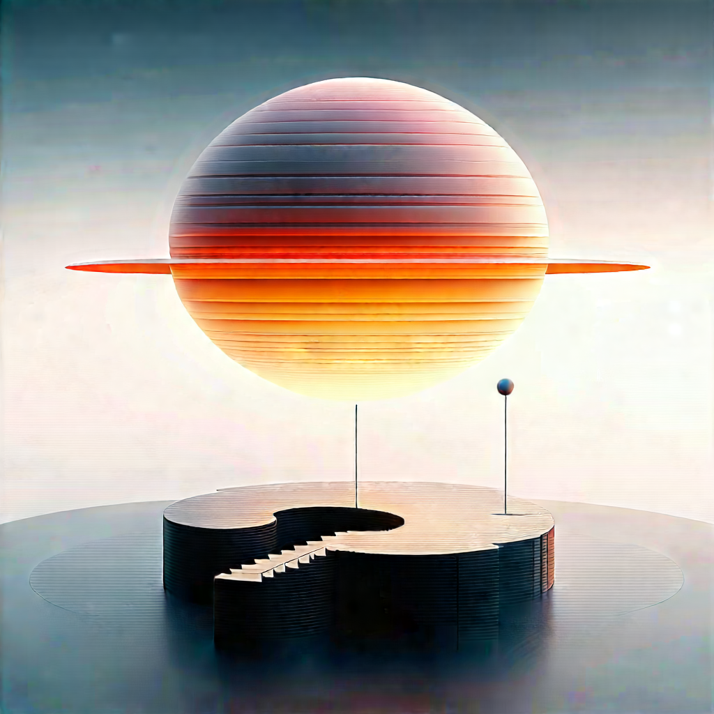 Futuristic Smart Home With Large, Round,