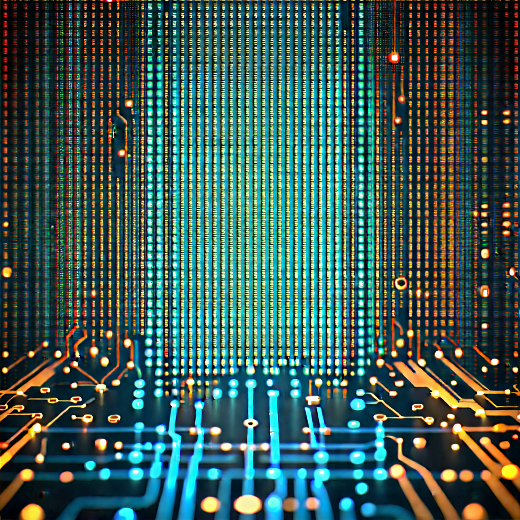 Close-up of sensor array