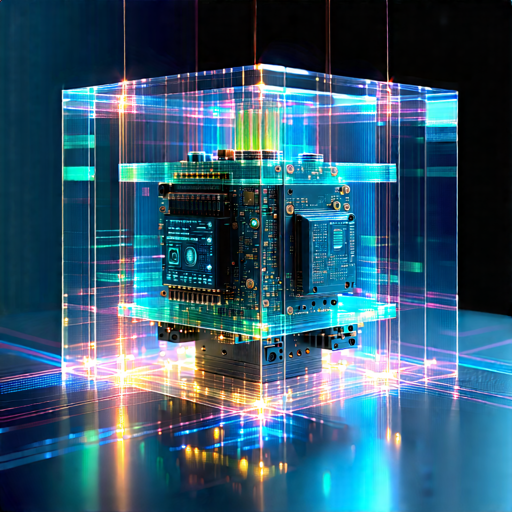 Quantum computer with laser scanning