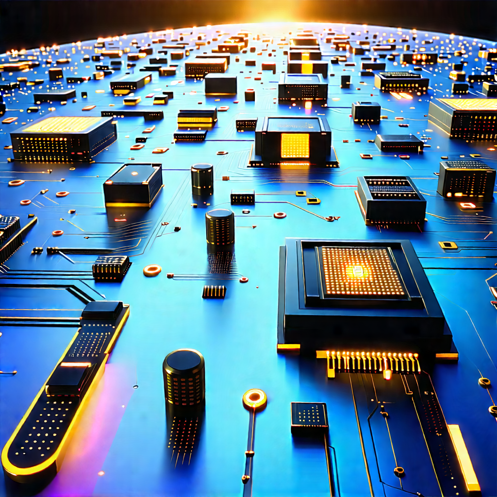Close-up of sensor array