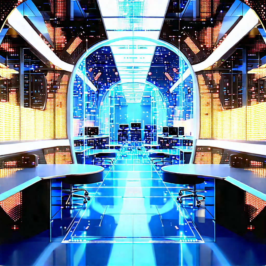 (futuristic:1.18) Research Laboratory With Futuristic Room