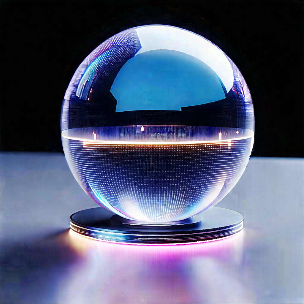 Entertainment Technology In Tech Office With Large, Blue,