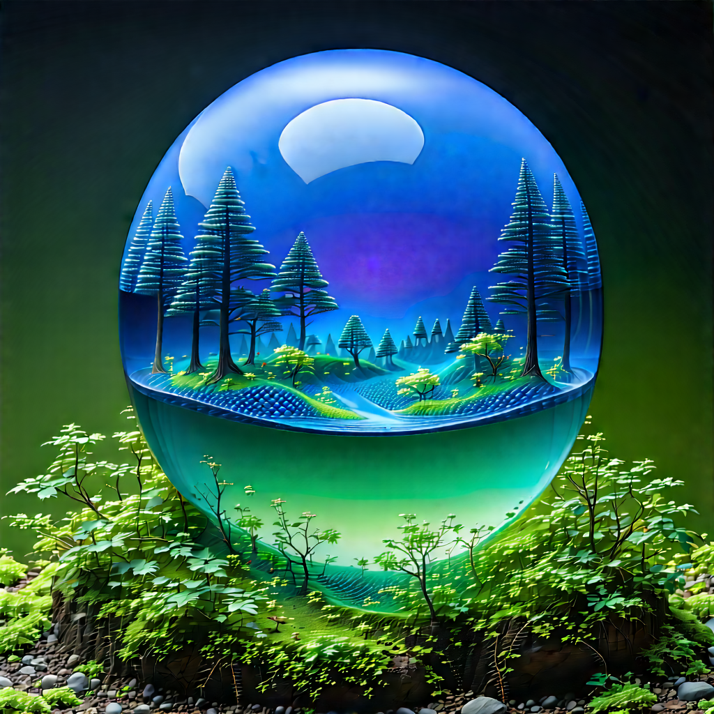 Artificial Intelligence Visualization With Large, Colorful