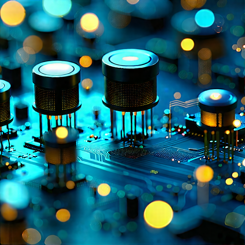Close-up of sensor array