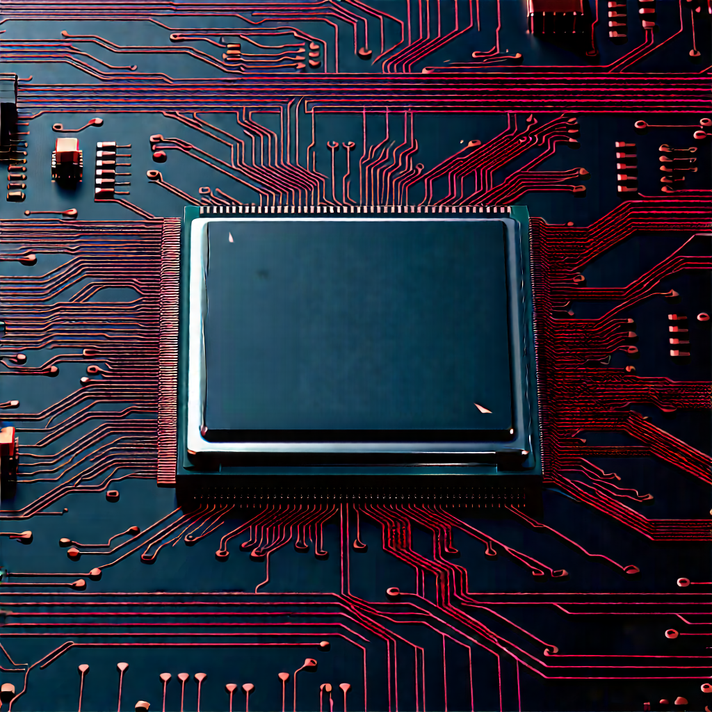 Close-up of microprocessor