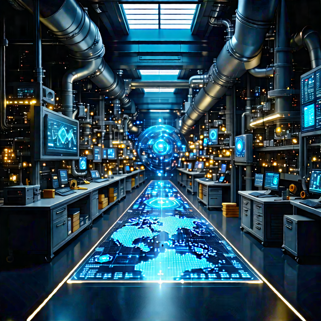 Educational Technology In Manufacturing Facility With Image, There