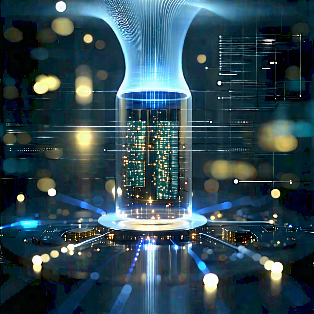 Quantum computer with data streams