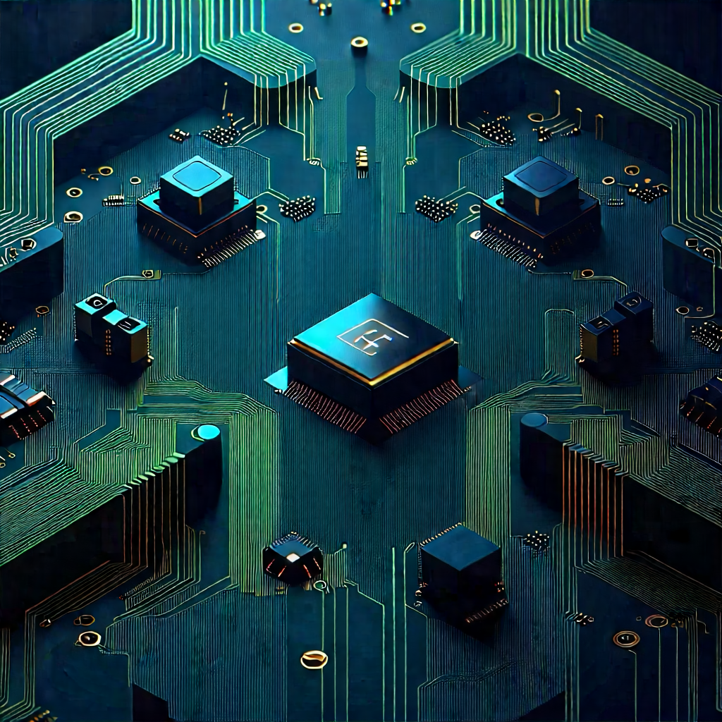 Close-up of sensor array