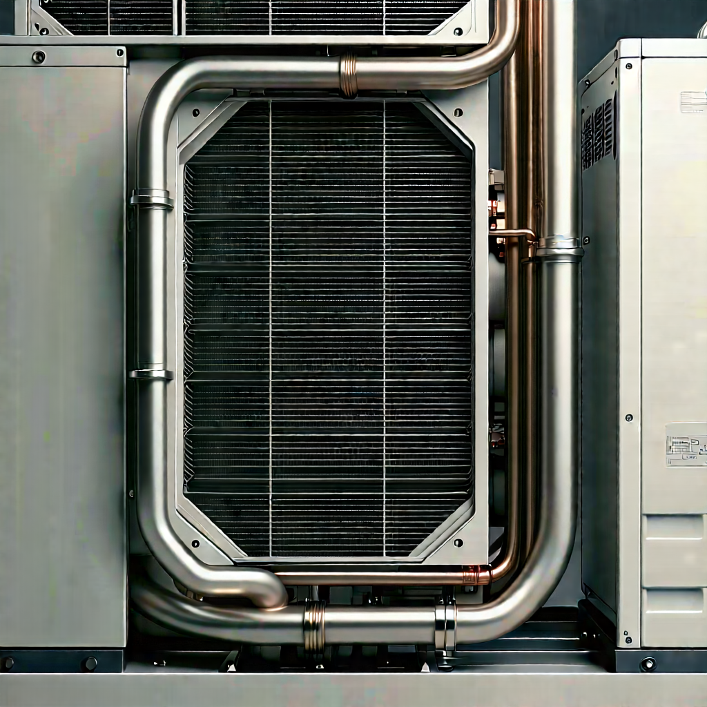 Close-up of cooling system