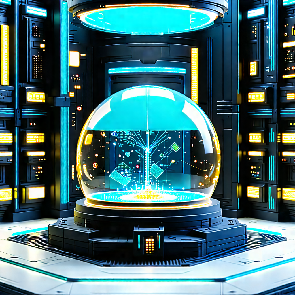 Futuristic research laboratory