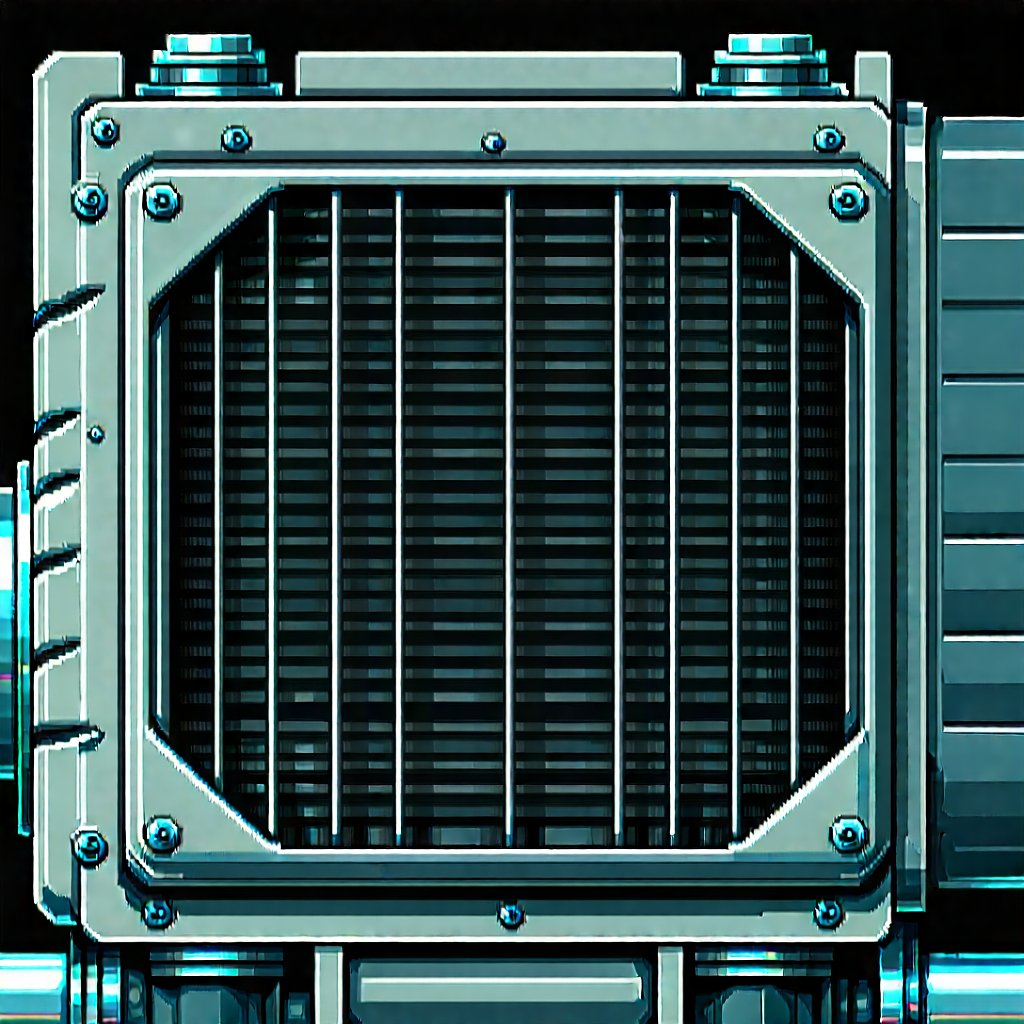 Close-up of cooling system