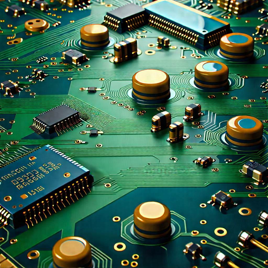 Close-up of electronic circuit