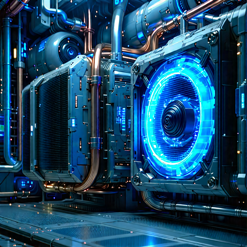 Close-up of cooling system