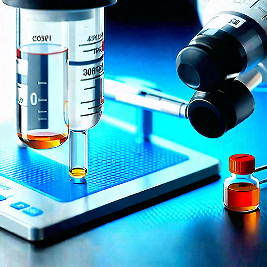 Healthcare Technology In Modern Laboratory With Microscope Vial
