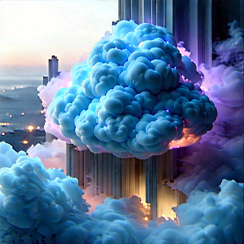 Cloud Computing Visualization With Image, There