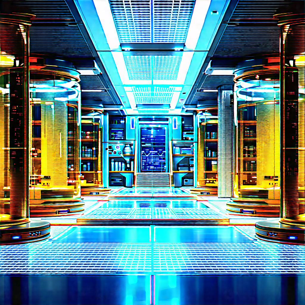 (futuristic:1.14) research laboratory