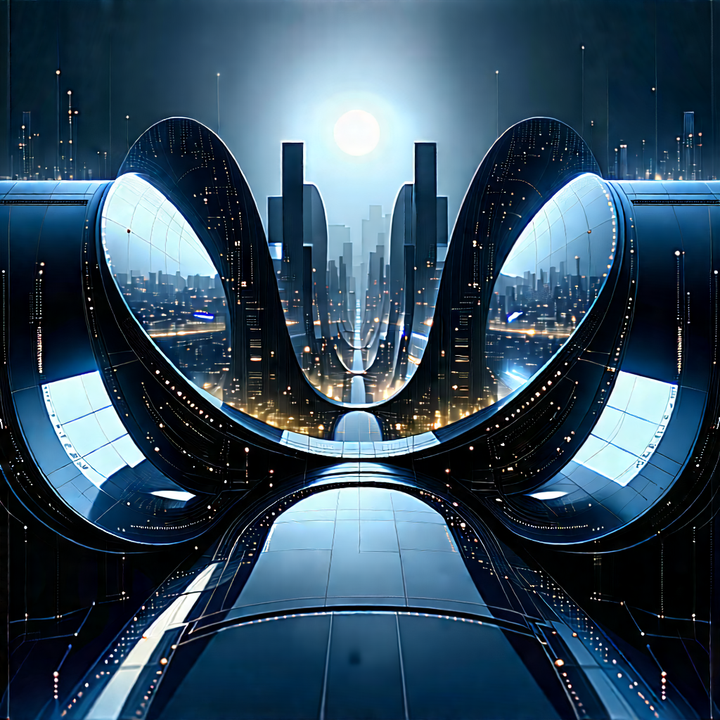 Innovative Renewable Energy (design:1.48) With Futuristic Cityscape