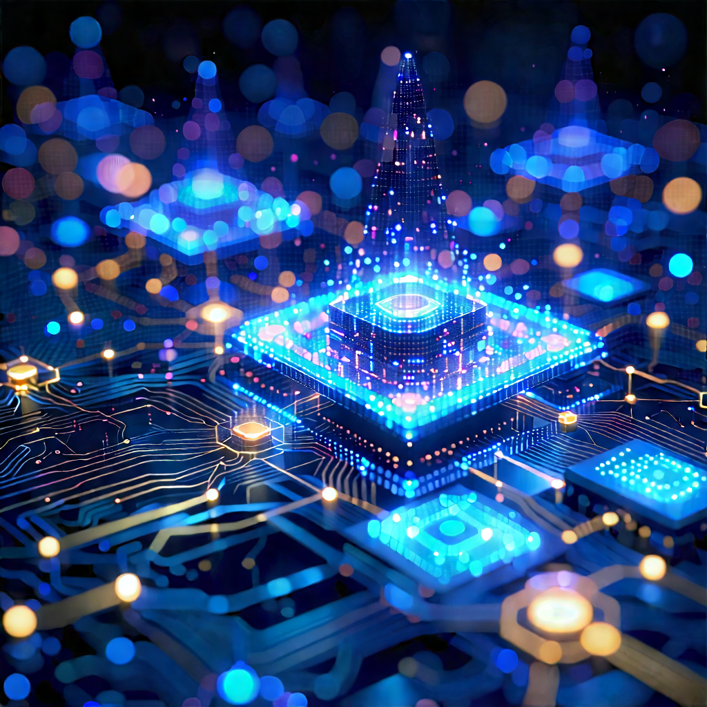 Blockchain Network Visualization With Image, There