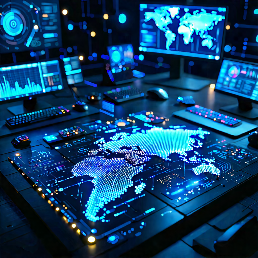 Financial technology in tech office