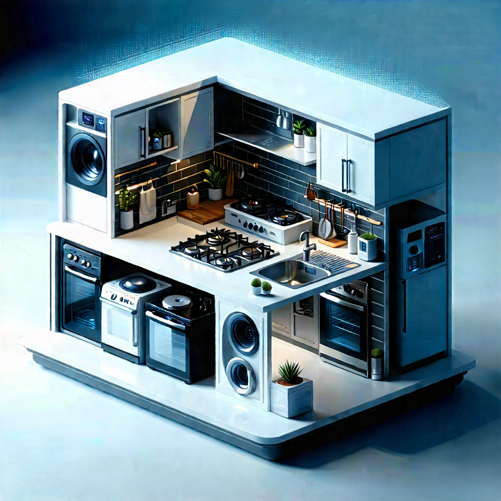 Innovative Smart Appliance Design With Model Kitchen,
