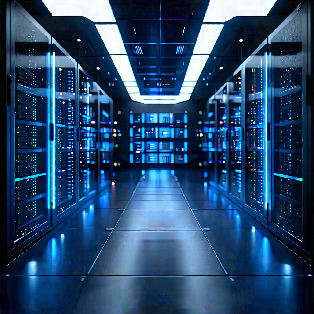 Futuristic server room
