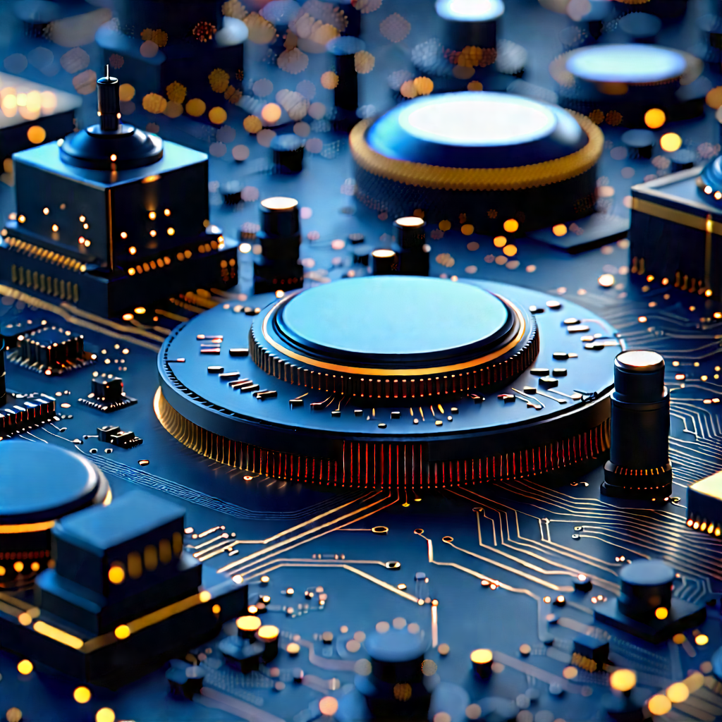 Close-up of sensor array