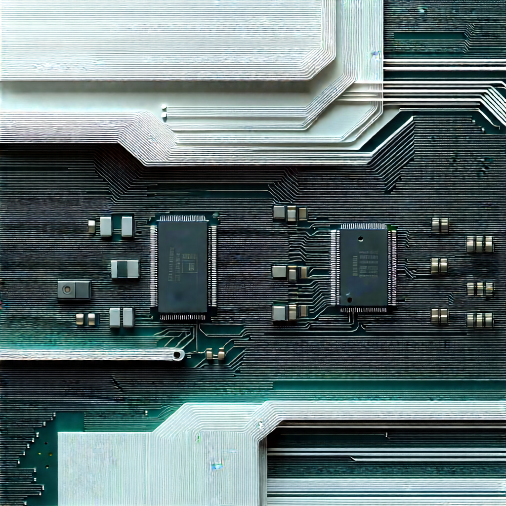 Close-up of electronic circuit