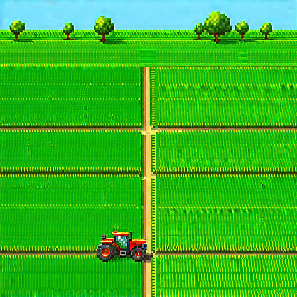 Agricultural Technology In (design:1.41) Studio With Tractor Driving