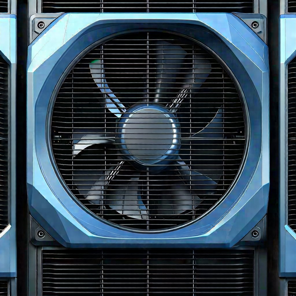Close-up of cooling system